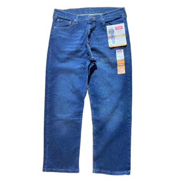 wrangler pantalones de mezclilla reteo relajados con corte de bota para hombre - Picture 1 of 9